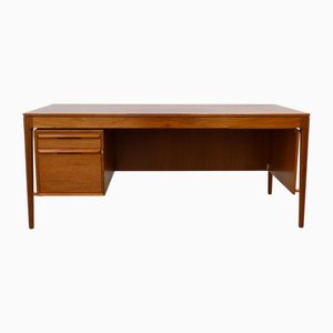 Large Mid-Century Teak Desk attributed to Torbjørn Afdal for Bruksbo, 1960s.