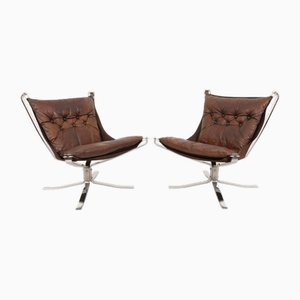 Set of Model Falcon Lounge Chairs by Sigurd Ressel for Vatne Møbler