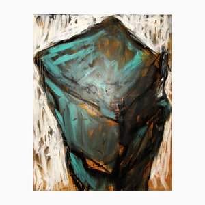 Frank Vaders, Composición abstracta, años 80, óleo sobre lienzo