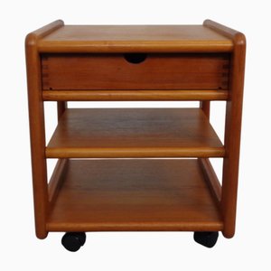 Kleine Rollbare Kommode aus Teak von Dyrlund, Dänemark, 1970er