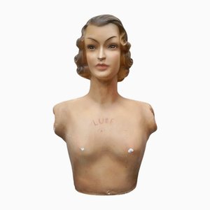 Busto de maniquí vintage de Lubé Paris, 1930
