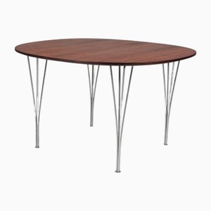 Vintage Dining Table in Rosewood by Arne Jacobsen for Fritz Hansen, 1960s