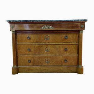 Empire Style Green Marble Chest of Drawers