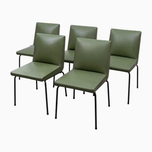 Pierre Guariche zugeschriebene Esszimmerstühle für Meurop, Belgien, 1958, 5er Set