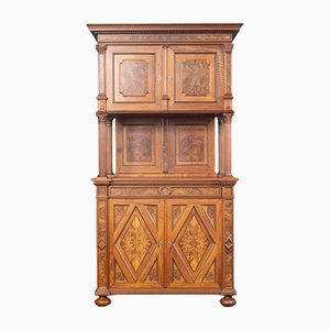 Wilhelminischer Brauner Buffetschrank