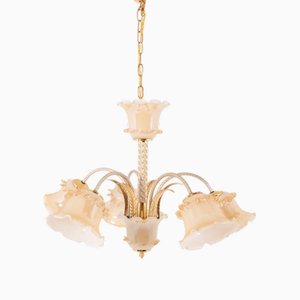 Italian Flower Chandelier in Murano Glass, 1960s