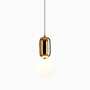 Aballs T Me Golden Suspension Lamp by Jaime Hayon for Parachilna