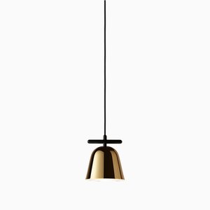 Lighto T Gr Golden Glossy Suspension Lamp by Jaime Hayson for Parachilna