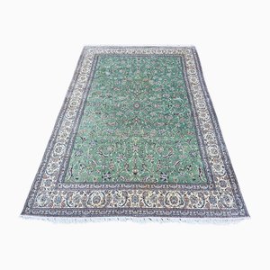 Tapis 4 Lah Nain Vintage Vert Menthe en Laine et Soie, 2005
