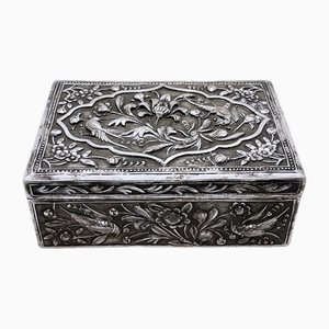 Late 19th Century Indochina High Grade Silver Box, Vietnam
