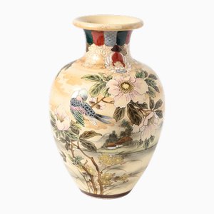 Vaso Meiji Satsuma antico, Giappone, fine XIX secolo
