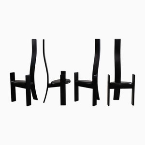 Golem Chairs by Vico Magistretti for Poggi Pavia, 1968, Set of 4