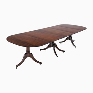 Table de Salle à Manger à Rallonge Antique en Acajou, 19ème Siècle