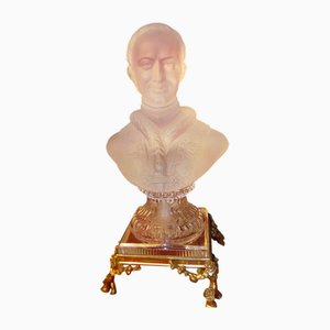 Crystal Bust of Pope Leo XIII from Baccarat, 1890s-1910s