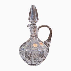 Caraffa da liquore in cristallo trasparente tagliato a mano di Nachtmann, Germania, anni '80