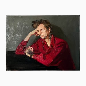 Elina Arbidane, Male Portrait, 2021, Oil on Canvas