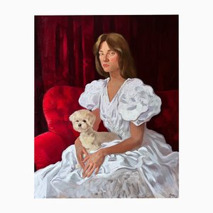 Elina Arbidane, Portrait of Woman, 2022, Oil on Canvas