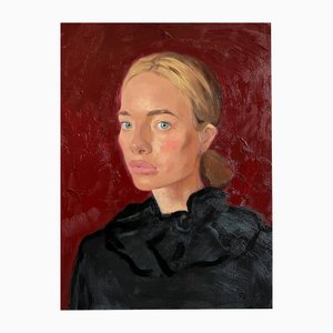 Elina Arbidane, Ritratto di donna, 2022, Olio su tela