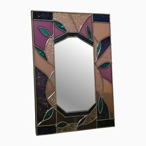 Table Photo Frame in Colored Glass and Tin by Vetreria Darte, Italy, 1990s