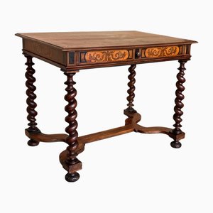English Charles II Olivewood Oyster Veneer Side Table, 1850s