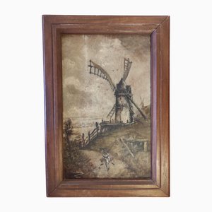 Gatacre, Montmartre in the 17th Century, 1986, Oil Painting