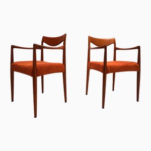 Set of Bambi Chairs in Teak by Rolf Rastad and Adolf Relling for Gustav Bahus, 1960s