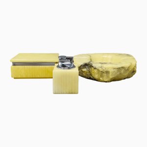 Alabaster Raucher Set von Romano Bianchi, 1960er, 3er Set