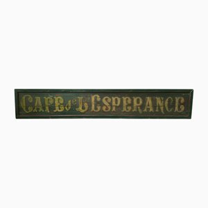 Wooden Cafe Sign, 1980s