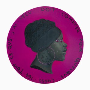 Natasha Lelenco, Moneda # 223, 2024, Pintura acrílica