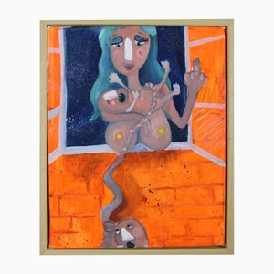 Inés Silvalde, Route 66, Mixed Media on Canvas, 2018, Framed