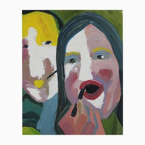 Inés Silvalde, You Can Look, Öl auf Leinwand, 2018