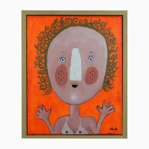 Inés Silvalde, Surprise, Mixed Media on Canvas, 2018, Framed