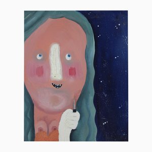 Inés Silvalde, Navajita, Tecnica mista su tela, 2018