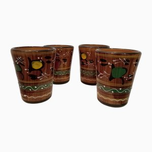 Gläser von Deruta, 1960er, 4er Set