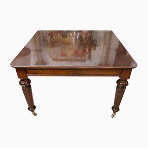 Antique English Victorian Extendable Table in Mahogany