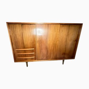 Mid-Century Highboard aus Nussholz von Deutsche Werkstätten Hellerau, 1958