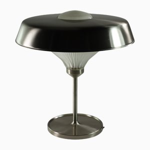 Italian Nickel Metal Glass Table Lamp by Studio BBPR for Artemide, 1960s