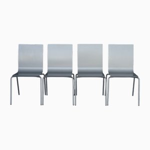 Minimalist Slim Shell Dining Chairs by Arik Levy for Ligne Roset, 2000s. Set of 4