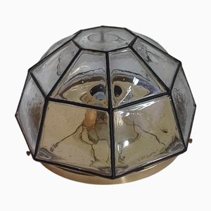 Wandlampe von Glashütte Limburg, 1970er