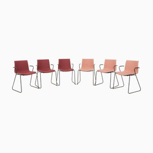 Catifa 46 Fabric Chairs from Arper, Set of 6