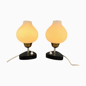 Mid-Century Table or Bedside Lamps, 1950s, Set of 2