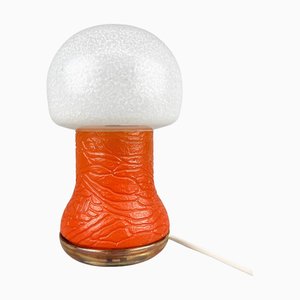 Space Age All-Glass Mushroom Table Lamp by Karin Korn for Veb, Germany, 1960s