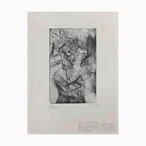 Walter Jacob, Autorretrato, Grabado, 1920