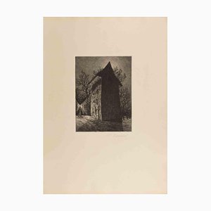 Fritz Schwimbeck, Verlassene Muhle, Etching, 1918