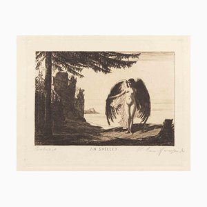 Heinrich Reifferscheid, An Shelley, Etching, Early 20th Century