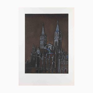Franco Gentilini, Church, Screenprint, 1970s