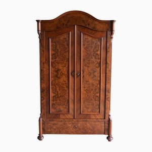 Antiker Art Deco Thekenschrank aus Nussholz