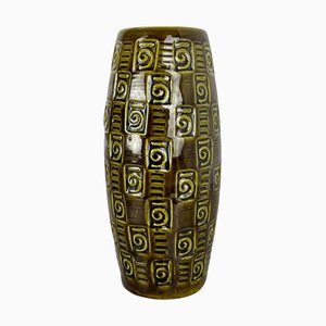 Fat Lava Abstract Line Tube Keramikvase von Scheurich, Deutschland, 1970er