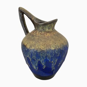 Vase Fat Lava Glazed attribué à Es Keramik, WGP, Allemagne, 1970