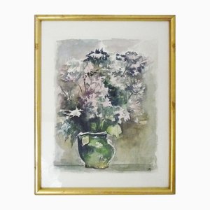 Still Life with Flowers, 1950s-1960s, Watercolor
